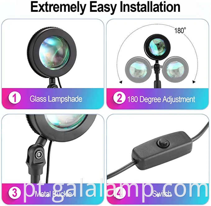 Lâmpada LED de arco -íris RGB inteligente com controle de aplicativos Tuya